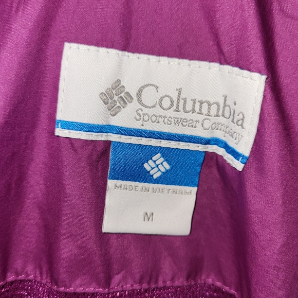 Columbia Sportswear hooded lined jacket with inside Velcro pocket Women's Medium - Picture 2 of 9
